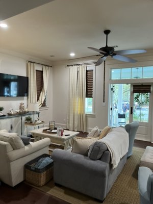30a patch and paint - This is a same day patch job we did for a recent client due to a new electrical outlet being put in. We were in and out same day and we’re able to let the customer get back to their family vacation!