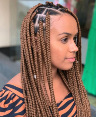 Box Braids - Starting t $200 & up
Transform your look with our skillfully crafted box braids. At ML Hair Braiding, we create braids tailored to your desired length and thickness, using premium hair for a natural appearance. Box braids offer a fantastic protective style to help your hair grow, reduce breakage, and save time on daily styling. Enjoy a variety of color choices and styling versatility—from updos to free-flowing braids—designed to fit your personality and lifestyle. Box Braids - Starting t $200 & up
Transform your look with our skillfully crafted box braids. At ML Hair Braiding, we create braids tailored to your desired length and thickness, using premium hair for a natural appearance. Box braids offer a fantastic protective style to help your hair grow, reduce breakage, and save time on daily styling. Enjoy a variety of color choices and styling versatility—from updos to free-flowing braids—designed to fit your personality and lifestyle.