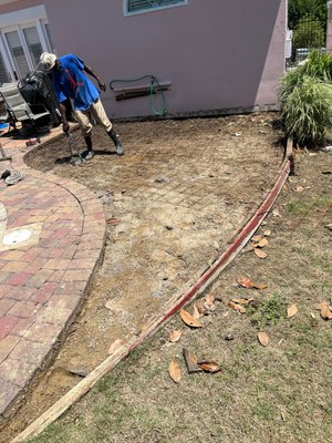 Pool Leisure Pad - This pad was added where a old rotting deck was to further the value and stability of the home. Pool Leisure Pad - This pad was added where a old rotting deck was to further the value and stability of the home.