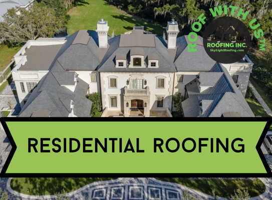 Residential Roofing - We use high-quality roofing materials from name brands that have been time-tested by us and found to be durable and long lasting. Our workers have been trained to be safe and efficient. Our installers are experienced in maintaining and exceeding Florida Building Code requirements. Book a complimentary roof inspection today and roof with us® Residential Roofing - We use high-quality roofing materials from name brands that have been time-tested by us and found to be durable and long lasting. Our workers have been trained to be safe and efficient. Our installers are experienced in maintaining and exceeding Florida Building Code requirements. Book a complimentary roof inspection today and roof with us®