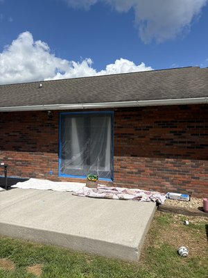 Painting job - This was a red block home that our consumers wanted updated. Thank you to them for trusting us with this project Painting job - This was a red block home that our consumers wanted updated. Thank you to them for trusting us with this project