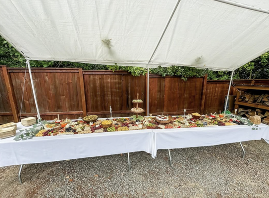 Weddings & Corporate events - At Everyday Graze, we are passionate about our work and artfully creating charcuterie boards and grazing tables. With a focus on fresh, flavorful and beautifully styled tables, we have been serving the communities of Canby, Oregon and surrounding areas. Our team is dedicated to providing a customized catering service for any private event. Whether you're hosting a corporate gathering, wedding, or intimate birthday party, we have what it takes to make it a memorable occasion. Contact us today to discuss how we can cater your next event. Weddings & Corporate events - At Everyday Graze, we are passionate about our work and artfully creating charcuterie boards and grazing tables. With a focus on fresh, flavorful and beautifully styled tables, we have been serving the communities of Canby, Oregon and surrounding areas. Our team is dedicated to providing a customized catering service for any private event. Whether you're hosting a corporate gathering, wedding, or intimate birthday party, we have what it takes to make it a memorable occasion. Contact us today to discuss how we can cater your next event.
