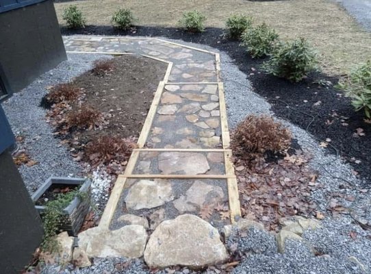 Natural stone walkway - Natural stone walkway Natural stone walkway - Natural stone walkway