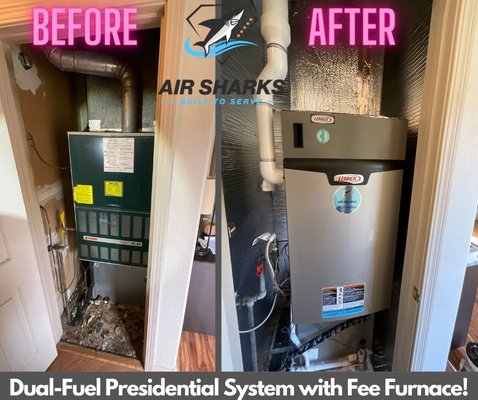 Furnace & AC Replacement - Full system Heating & Air Conditioning replacement done professionally. This is the Presidential Lennox system, a whole different level of comfort.
Buy the AC get 100% free Furnace for limited time only. Furnace & AC Replacement - Full system Heating & Air Conditioning replacement done professionally. This is the Presidential Lennox system, a whole different level of comfort.
Buy the AC get 100% free Furnace for limited time only.