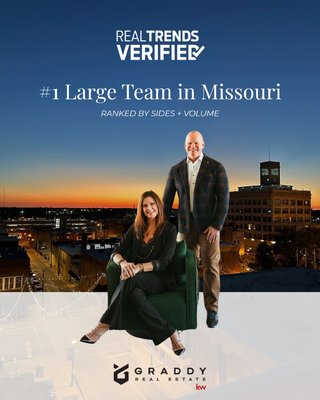 #1 Large Team in Missouri 2024 - We’re deeply honored to be recognized by The Wall Street Journal RealTrends Verified as the #1 Large Team in the entire state of Missouri! #1 Large Team in Missouri 2024 - We’re deeply honored to be recognized by The Wall Street Journal RealTrends Verified as the #1 Large Team in the entire state of Missouri!