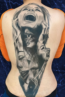 Tattoos - At Ink Sanctum, our artists specialize in a wide range of tattooing styles, ensuring that we have the perfect artist for every client. From small, delicate designs or large, intricate masterpieces… we take pride in accepting all projects to serve you.
Your skin is our canvas, and we are YOUR artists. Tattoos - At Ink Sanctum, our artists specialize in a wide range of tattooing styles, ensuring that we have the perfect artist for every client. From small, delicate designs or large, intricate masterpieces… we take pride in accepting all projects to serve you.
Your skin is our canvas, and we are YOUR artists.
