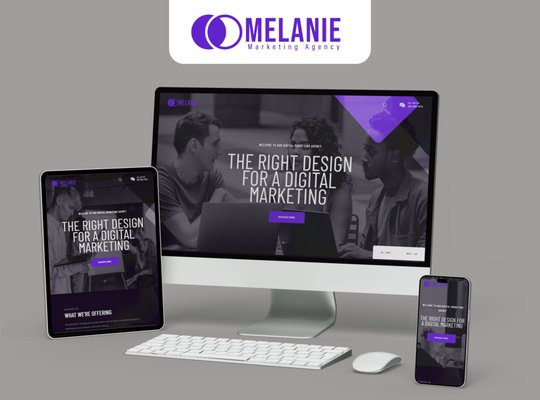 Melanie Marketing Agency Website - I redesigned the Melanie Marketing Agency website to offer a comprehensive and engaging experience for clients seeking digital marketing services. The site includes:

- An intuitive and modern interface showcasing various services like UI/UX design, graphic design, digital marketing, and content creation.
- Detailed sections for each service, including case studies and client testimonials.
- Easy navigation to connect with the team, request consultations, and view project portfolios.
- A blog with insights and updates on marketing trends.

The design emphasizes accessibility, clarity, and personalized solutions for business growth.

For more details, visit https://melaniemarketing.agency