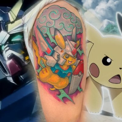 Pokemon Tattoos - Pokemon is one of my favorite franchises! It makes me super happy to help those who need a custom or official artwork! I am happy to offer black and gray or color options! Book with me today for your next Pokemon Tattoo!