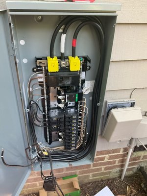 Panel Replacement + Surge Protection - Replaced an old & rusted panel and added surge protection. Panel Replacement + Surge Protection - Replaced an old & rusted panel and added surge protection.