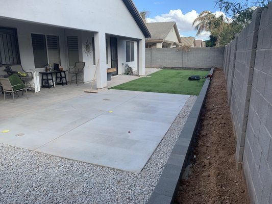 4 IN 1 project!! (Installation of gravel, artificial turf, concrete, and retaining wall) - We had the opportunity to do a 4 in 1 project. We are glad that we were able to make our clients project from an idea to a reality. 4 IN 1 project!! (Installation of gravel, artificial turf, concrete, and retaining wall) - We had the opportunity to do a 4 in 1 project. We are glad that we were able to make our clients project from an idea to a reality.