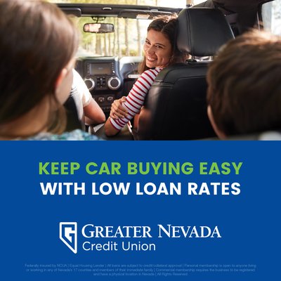 Your Key to Car Ownership: Explore GNCU Auto Loans and get on the road with better financing today. - New (or new to you) car or truck? Start your journey today with Greater Nevada Credit Union, your local not-for-profit credit union. Explore several different loan options with flexible terms, and special offers could be available to you!