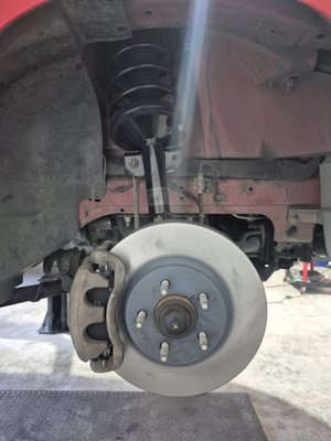 Brake Service - Standard brake and rotor service to restore safe and reliable braking to vehicle
Always best to replace both front or rear brake pads and rotors. Brake Service - Standard brake and rotor service to restore safe and reliable braking to vehicle
Always best to replace both front or rear brake pads and rotors.
