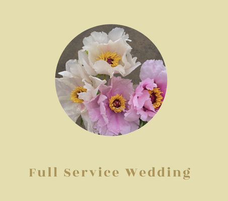 Full Service Wedding - Whether it's a large celebration or an intimate gathering, we take pride in offering personalized service and attention to detail to make your wedding day truly one-of-a-kind. We believe in creating ambiance through the power of flowers using the freshest blooms and organic texture. Full service wedding designs include ceremony flowers, reception flowers, personal flowers, and floral installations. Full Service Wedding - Whether it's a large celebration or an intimate gathering, we take pride in offering personalized service and attention to detail to make your wedding day truly one-of-a-kind. We believe in creating ambiance through the power of flowers using the freshest blooms and organic texture. Full service wedding designs include ceremony flowers, reception flowers, personal flowers, and floral installations.