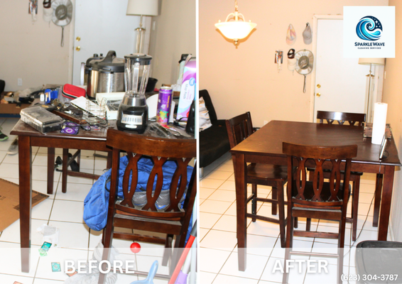 SparkleWave Transformation Showcase - At SparkleWave Cleaning Services, we turn chaos into comfort! Check out this incredible transformation: what started as a cluttered, grime-filled space is now a spotless, organized haven. Our team’s attention to detail and commitment to quality means every corner shines, making your home or office feel fresh and welcoming. Ready for a change? Contact us today for 20% off your first clean and let us bring the SparkleWave difference to your space! SparkleWave Transformation Showcase - At SparkleWave Cleaning Services, we turn chaos into comfort! Check out this incredible transformation: what started as a cluttered, grime-filled space is now a spotless, organized haven. Our team’s attention to detail and commitment to quality means every corner shines, making your home or office feel fresh and welcoming. Ready for a change? Contact us today for 20% off your first clean and let us bring the SparkleWave difference to your space!