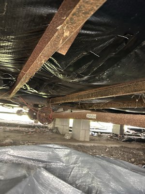 Mobil Homes- Belly - Getting the side skirting off and going in the crawl space to fix duck work/ repair belly damage. Mobil Homes- Belly - Getting the side skirting off and going in the crawl space to fix duck work/ repair belly damage.