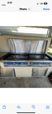 ROTARY CLUB ORANGE COUNTY CA - This is a project to Clean & Repair (2) twenty year old Large Flat-Top BBQ / GRIDDLES and a Large Double Side Burner. All repaired, New Igniter System installed and Ready to go by BBQ REPAIR PROS of OC.

The units are now ready for another season of charitable events serving thousands of people!