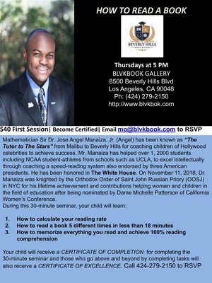 Reading Comprehension - We are empowering over 3600 students in Beverly Hills area and how to read a book a day. (424) 279-2150 (Call or Text) Reading Comprehension - We are empowering over 3600 students in Beverly Hills area and how to read a book a day. (424) 279-2150 (Call or Text)