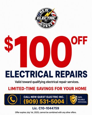 Best Electricians in County - Leaving electrical repairs alone (putting them off) is a **bad idea** for several important reasons—some of which can be **dangerous or costly**. Here’s why you shouldn’t delay electrical fixes:  

**1. Fire Hazard**  
- Faulty wiring, overloaded circuits, or damaged breakers can **overheat**, leading to sparks or electrical fires.  
- Old or malfunctioning panels (like **Federal Pacific, Zinsco, or aluminum wiring**) are notorious for **failing without tripping**, increasing fire risk.  

 **2. Safety Risks**  
- Exposed wires, flickering lights, or buzzing outlets can cause **shocks or electrocution**.  
- Ungrounded systems (common in older homes) increase the risk of **appliance damage or personal injury**.  

**3. Worsening Damage Over Time**  
- Small issues (like a loose connection) can lead to **bigger problems** (melted wires, damaged appliances, or full panel failure).  
- Corrosion or moisture intrusion in damaged components can spread, requiring **more expensive repairs later**.  

**4. Higher Costs in the Long Run**  
- A minor repair (e.g., replacing a breaker) might turn into a **full panel replacement** if ignored.  
- Insurance may **deny claims** if negligence is proven (e.g., ignoring known electrical problems).  

**5. Power Outages & Inconvenience**  
- Frequent tripping breakers or failing circuits can **disrupt power** to essential appliances (fridge, HVAC, medical devices).  
- Partial failures (like one dead circuit) may eventually lead to **complete system failure**.  

**6. Code Violations & Legal Issues**  
- Delaying necessary upgrades can make your home **non-compliant with current electrical codes**, causing problems during:  
  - **Home inspections** (if selling).  
  - **Insurance audits** (leading to policy cancellations).  
  - **Permit approvals** (for future renovations).
