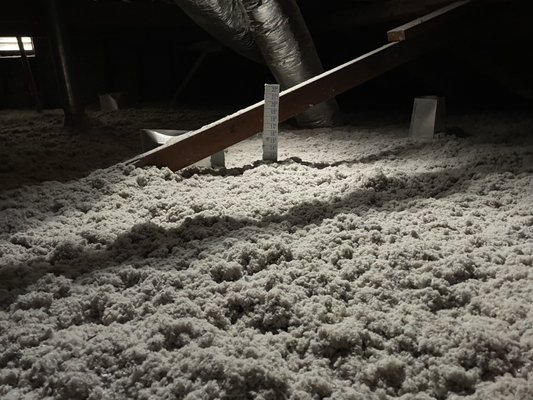 Attic Insulation Package - To get the highest efficiency in your attic, we recommend removing the old insulation, along with any debris on the attic floor. Once removed, we air seal the attic floor to help any air loss from your conditioned space. Lastly, we install new R-38 blown-in cellulose (depending on the customers insulation choice). R-values may vary depending on your climate zone. Attic Insulation Package - To get the highest efficiency in your attic, we recommend removing the old insulation, along with any debris on the attic floor. Once removed, we air seal the attic floor to help any air loss from your conditioned space. Lastly, we install new R-38 blown-in cellulose (depending on the customers insulation choice). R-values may vary depending on your climate zone.