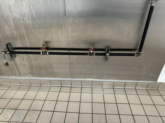 Gas Line/Water Heater Installation - Oakland 2024 - The customer requested that the gas line for the building to be replaced with the correct size for the new equipment to be installed. 60 feet total galvanize pipe was installed. We installed new grease trap according to code and installed new tankless water heater 75 gallons and connect to the building. Inspections were passed for this project. Gas Line/Water Heater Installation - Oakland 2024 - The customer requested that the gas line for the building to be replaced with the correct size for the new equipment to be installed. 60 feet total galvanize pipe was installed. We installed new grease trap according to code and installed new tankless water heater 75 gallons and connect to the building. Inspections were passed for this project.