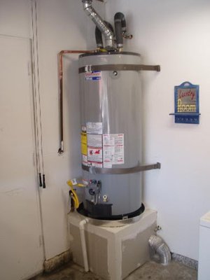 Water Heater Service - Same Day! - This water heater was leaking gas and water. The gas company "red-taged" the unit. This is done when a problem or unsafe situation is presented. In order to regain access homeowner must resolve the requests stated. This tag had several corrections, straps not properly installed, drain direction, shut off valve, vent, and other minor issues. The installation was done to code and the customers could not be more satisfied. They now have a reliable safe water heater. Gas Company approved changes and they had hot water immediately. Water Heater Service - Same Day! - This water heater was leaking gas and water. The gas company "red-taged" the unit. This is done when a problem or unsafe situation is presented. In order to regain access homeowner must resolve the requests stated. This tag had several corrections, straps not properly installed, drain direction, shut off valve, vent, and other minor issues. The installation was done to code and the customers could not be more satisfied. They now have a reliable safe water heater. Gas Company approved changes and they had hot water immediately.