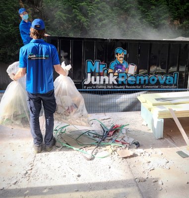 Construction Debris Removal - Mr. Junk Removal is happy to work with construction sites both small and large. We can provide regular housekeeping services to these sites on demand. Our team members are willing and experienced with construction site cleanups, and our 25 cubic yard containers allow us to take more than our competitors on every pickup to save your company time and money. Construction Debris Removal - Mr. Junk Removal is happy to work with construction sites both small and large. We can provide regular housekeeping services to these sites on demand. Our team members are willing and experienced with construction site cleanups, and our 25 cubic yard containers allow us to take more than our competitors on every pickup to save your company time and money.