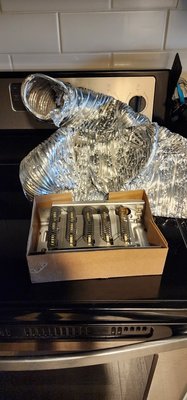 Dryer Repair and Upgrade - Before dryer repair and after repair with vent upgrade kit.