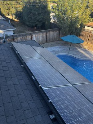 Solar Panel Wash & Gutter Clean - This Solar Panel Wash + Gutter Clean was done for a customer in less than 2 hours & had his panels running more efficiently & gutters ready for the winter months all in one trip up the ladder! Solar Panel Wash & Gutter Clean - This Solar Panel Wash + Gutter Clean was done for a customer in less than 2 hours & had his panels running more efficiently & gutters ready for the winter months all in one trip up the ladder!