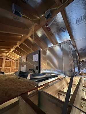 2.5 Ton Heat Pump • New Construction • ADU • (SAN GABRIEL)📍 - This project involved a full HVAC installation for a newly constructed ADU in San Gabriel. We designed and installed a properly sized 2.5-ton heat pump system to ensure efficient heating and cooling year-round.
Scope of work included attic air handler installation, sealed and supported ductwork, new refrigerant line set routing, condensate drainage, electrical and low-voltage wiring, and system startup/commissioning will be performed for final when project is all completed. All penetrations and transitions were sealed to meet code and maximize system performance.
The result is a clean, efficient, and code-compliant HVAC system built for comfort, reliability, and long-term energy efficiency. 2.5 Ton Heat Pump • New Construction • ADU • (SAN GABRIEL)📍 - This project involved a full HVAC installation for a newly constructed ADU in San Gabriel. We designed and installed a properly sized 2.5-ton heat pump system to ensure efficient heating and cooling year-round.
Scope of work included attic air handler installation, sealed and supported ductwork, new refrigerant line set routing, condensate drainage, electrical and low-voltage wiring, and system startup/commissioning will be performed for final when project is all completed. All penetrations and transitions were sealed to meet code and maximize system performance.
The result is a clean, efficient, and code-compliant HVAC system built for comfort, reliability, and long-term energy efficiency.