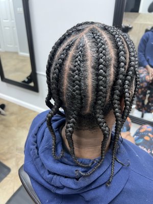 PopSmoke Braids - Pop smoke braids, also known as tribal braids or jumbo feed-in braids, is a protective style known for its signature middle part. PopSmoke Braids - Pop smoke braids, also known as tribal braids or jumbo feed-in braids, is a protective style known for its signature middle part.