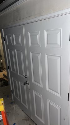 French double doors. - This was as demo of a single door and a replacement of French double doors. French double doors. - This was as demo of a single door and a replacement of French double doors.