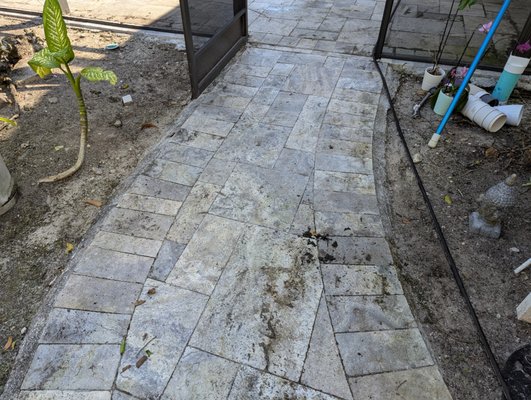 Natural Stone Paver Sealing (Pool Deck) - This deck was cleaned, sanded and sealed with high quality sealer and polymeric sand. Not only was the luster restored, but now the pavers are fully protected and weed free. Natural Stone Paver Sealing (Pool Deck) - This deck was cleaned, sanded and sealed with high quality sealer and polymeric sand. Not only was the luster restored, but now the pavers are fully protected and weed free.