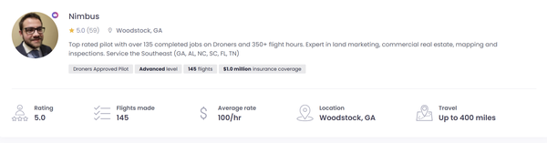 Reviews on Droners - We have over 50 five star reviews on Droners!