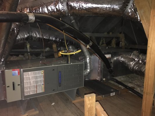 Home remodel - We did a system change out for customer doing home remodel on this project