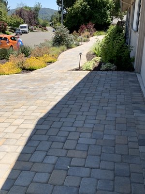 Driveway and Front porch Project - Home Pavers installed Pavers for Driveway and front porch.