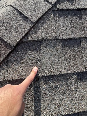 Hail Damage Replacement - This home in Thornton was hit by hail. We did an inspection of the damage. And found clear signs of damage. We took on the responsibility to meet with the insurance adjuster. We pointed out the clear indication of damages and made sure the homeowner is covered completely from start to finish. We were able to replace their entire roof with Class 4 shingles. This roof replacement was completed in 1 day. Hail Damage Replacement - This home in Thornton was hit by hail. We did an inspection of the damage. And found clear signs of damage. We took on the responsibility to meet with the insurance adjuster. We pointed out the clear indication of damages and made sure the homeowner is covered completely from start to finish. We were able to replace their entire roof with Class 4 shingles. This roof replacement was completed in 1 day.