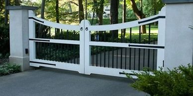 Acme Gates - Custom built
- All of the gates shown we have built at some time in the past.
- All are custom.
We build the gates to fit your site.
- Any size. Not just the size shown.
Set up for easy installation by home owners.
- Complete kits. Including posts and hinges.
- Directions included.
- All welding is done.
- Set up for automatic operator. Acme Gates - Custom built
- All of the gates shown we have built at some time in the past.
- All are custom.
We build the gates to fit your site.
- Any size. Not just the size shown.
Set up for easy installation by home owners.
- Complete kits. Including posts and hinges.
- Directions included.
- All welding is done.
- Set up for automatic operator.