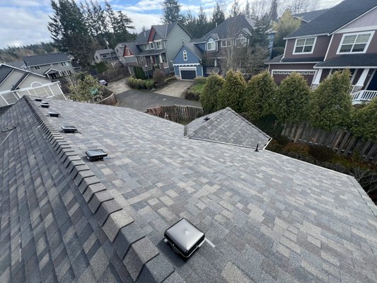 A Beautiful New Roof! - This beautiful new roof is covered by our 50-year manufacturers warranty, available because of our certified installer status with this manufacturer for over 10 years, as well as our Homemaster's Guarantee, which is a lifetime workmanship guarantee. We sell new roofs and peace of mind at an affordable price! A Beautiful New Roof! - This beautiful new roof is covered by our 50-year manufacturers warranty, available because of our certified installer status with this manufacturer for over 10 years, as well as our Homemaster's Guarantee, which is a lifetime workmanship guarantee. We sell new roofs and peace of mind at an affordable price!