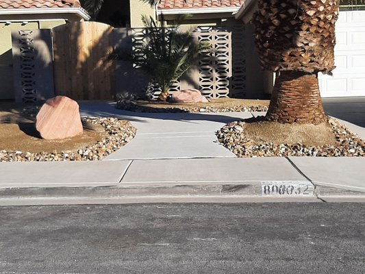 Mountains edge - Front yard, DG landscaping, xeriscape. Mountains edge - Front yard, DG landscaping, xeriscape.