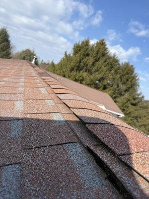 Ice Damn Mitigation, venting updating. - Upon inspection, noticed roof, cap missing and venting failure. Recommended replacement.