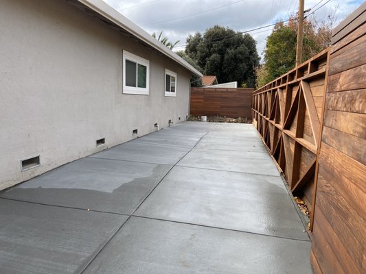 Concrete Landscaping, San Jose CA - A driveway is one of the biggest contributors when it comes to the curb appeal of a home. So what is a driveway and how can it enhance our home’s appearance? A driveway is the path that connects your house to the public road or any other building. Your driveway is the centerpiece of your home. A concrete drive is a great material for use when living in warm areas, as heat reflects off the concrete it is a great way to keep your home cooler than asphalt.
This client requested a concrete landscaping. Concrete driveway, walk path and Planters.
Concrete planters are long-lasting and environmentally friendly investments. Concrete is heavy and able to withstand elements such as wind or rain. You won’t have to worry about your plants being ruined or uprooted from getting knocked over.
Concrete is one of the most used material to create long lasting home appeal. Concrete Landscaping, San Jose CA - A driveway is one of the biggest contributors when it comes to the curb appeal of a home. So what is a driveway and how can it enhance our home’s appearance? A driveway is the path that connects your house to the public road or any other building. Your driveway is the centerpiece of your home. A concrete drive is a great material for use when living in warm areas, as heat reflects off the concrete it is a great way to keep your home cooler than asphalt.
This client requested a concrete landscaping. Concrete driveway, walk path and Planters.
Concrete planters are long-lasting and environmentally friendly investments. Concrete is heavy and able to withstand elements such as wind or rain. You won’t have to worry about your plants being ruined or uprooted from getting knocked over.
Concrete is one of the most used material to create long lasting home appeal.