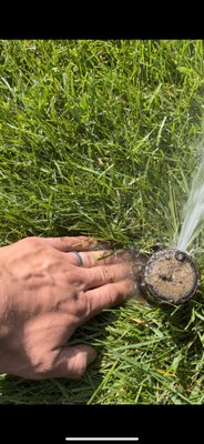 Leaky Rotor - A leaky rotor or pop up some times is hard to spot. Costing you a of $ and creating dead spots in your grass. With our $29 start up we do a full inspection of your system and give you a free est. on any repairs needed. Give us a call today 248-274-6126 Leaky Rotor - A leaky rotor or pop up some times is hard to spot. Costing you a of $ and creating dead spots in your grass. With our $29 start up we do a full inspection of your system and give you a free est. on any repairs needed. Give us a call today 248-274-6126