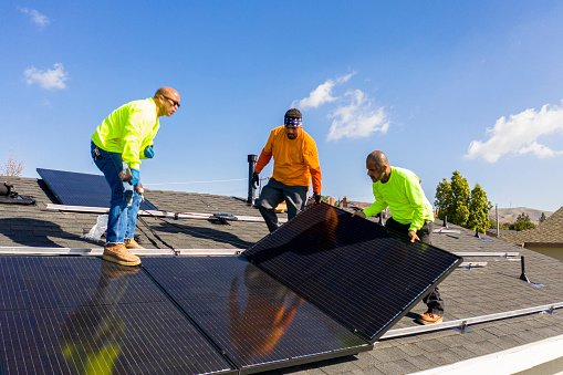 Solar Rooftop Installation - This was a residential solar rooftop installation. The homeowners went from paying $300 dollars a month in rising electric bills to only $10 a month and owning and producing their own power. Solar Rooftop Installation - This was a residential solar rooftop installation. The homeowners went from paying $300 dollars a month in rising electric bills to only $10 a month and owning and producing their own power.