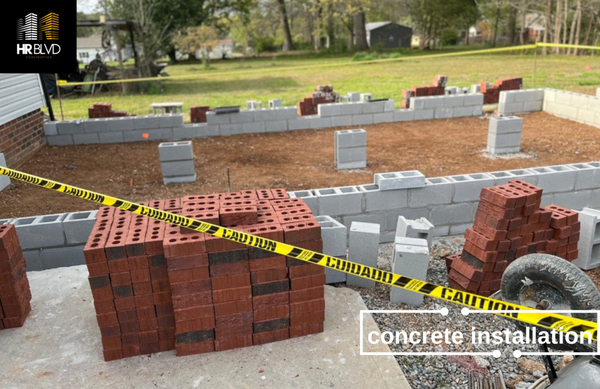 Foundation & Masonry Installation Highlights - A showcase of foundation and masonry installation projects, featuring concrete slab preparation, block and brick stem walls, and site grading for new construction. Each project demonstrates expertise in structural concrete, careful material placement, and attention to precision and durability. These jobs reflect a commitment to solid, long-lasting foundations, essential for any successful build.