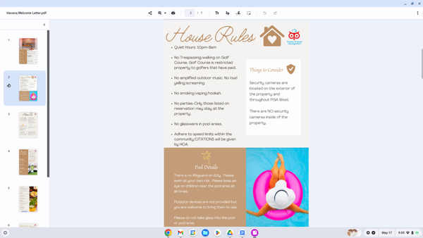 Welcome Letters - We personalize EVERY detail right down to easy to use Welcome Letters for guests. Here is an example of a portion of a Welcome Letter that we customize for every property. Welcome Letters - We personalize EVERY detail right down to easy to use Welcome Letters for guests. Here is an example of a portion of a Welcome Letter that we customize for every property.