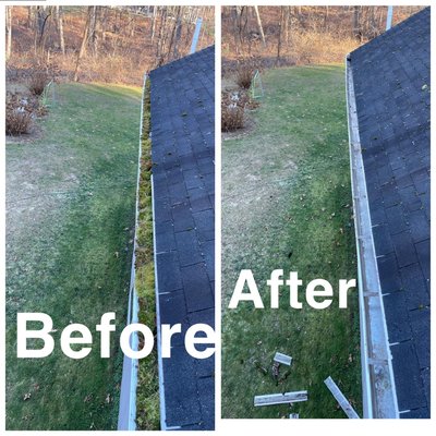 Gutter cleaning done ✅ by Boston window cleaning. - Call today scheduled your cleaning service