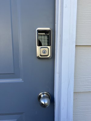 SMART LOCKS, KEYPAD LOCKS, TOUCHSCREEN LOCK, WI-FI LOCKS - Harry completed a project where he installed brand-new smart locks for our amazing client! 🎉🔑

With these cutting-edge smart locks, our client can now enjoy the convenience and enhanced security that comes with advanced technology. 🏡✨ Say goodbye to fumbling for keys and hello to keyless entry! 🚪💫

These smart locks offer a range of features, including remote access, personalized user codes, and even integration with smart home systems. Our client can now control and monitor their locks from anywhere, giving them complete peace of mind. 📱💡

Not only do these smart locks provide top-notch security, but they also add a touch of modern elegance to any home. With sleek designs and a variety of finishes to choose from, they seamlessly blend in with any decor style. 🏠💫

We're thrilled to have been a part of this project and to have helped our client upgrade their home security. If you're looking to join the smart lock revolution, don't hesitate to reach out to us! We'd be more than happy to discuss how we can transform your home with these innovative locks. 💪🔒

#SmartLocks #HomeSecurity #KeylessEntry #UpgradeYourHome #ModernConvenience #PeaceOfMind