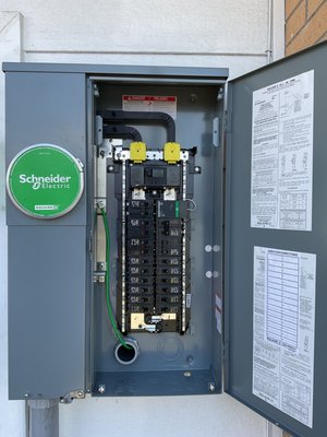 Panel Upgrade - This project was a 200-amp panel upgrade for a customer with an outdated panel that wanted more space for additional circuits. Panel Upgrade - This project was a 200-amp panel upgrade for a customer with an outdated panel that wanted more space for additional circuits.
