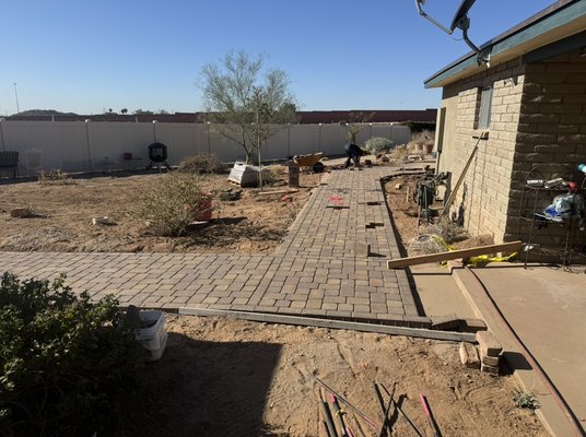 Regrading/base course & pavers in backyard - Balancing the dirt on a project can save a ton of money so you dont have to haul off anything extra. Longevity of keeping level pavers is correctly compacting the dirt and the base course. As they say, it all starts with a good foundation. Regrading/base course & pavers in backyard - Balancing the dirt on a project can save a ton of money so you dont have to haul off anything extra. Longevity of keeping level pavers is correctly compacting the dirt and the base course. As they say, it all starts with a good foundation.