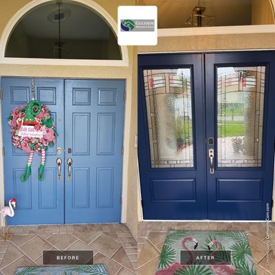 Front and Back door Installation - Front and back door installation, with windows!